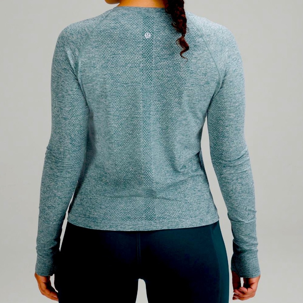 Lululemon swiftly tech 2.0 race green and white sz 6